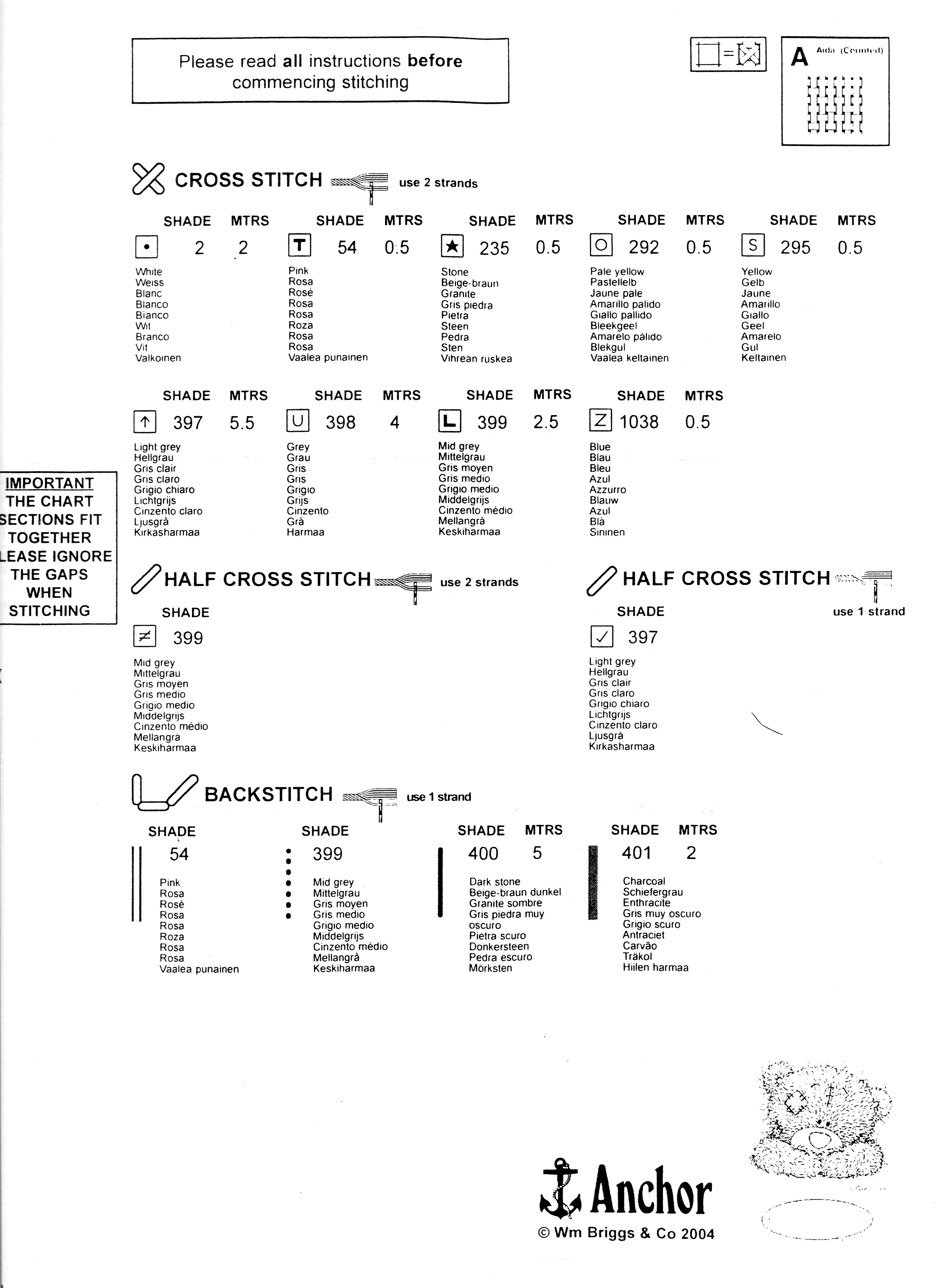 Schema punto croce Nozze 9