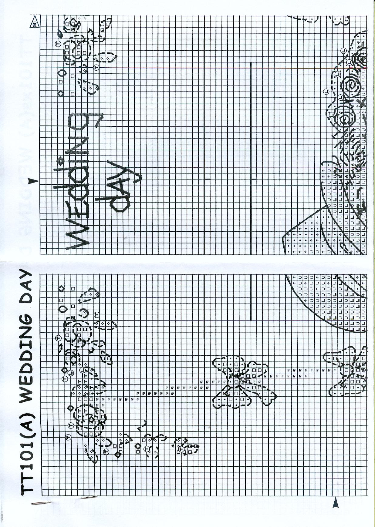 Schema punto croce Oggi Sposi 2