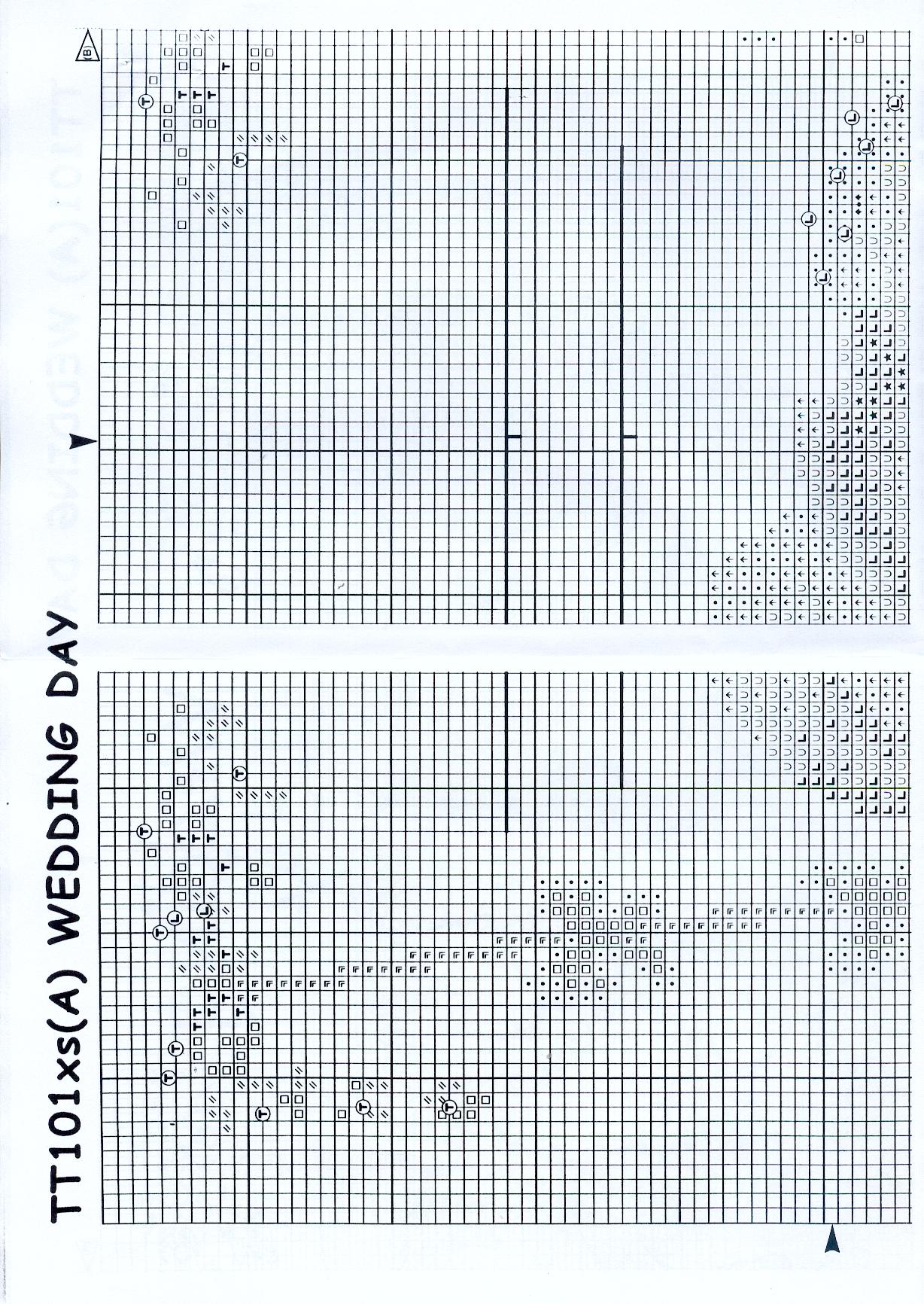 Schema punto croce Oggi Sposi 3