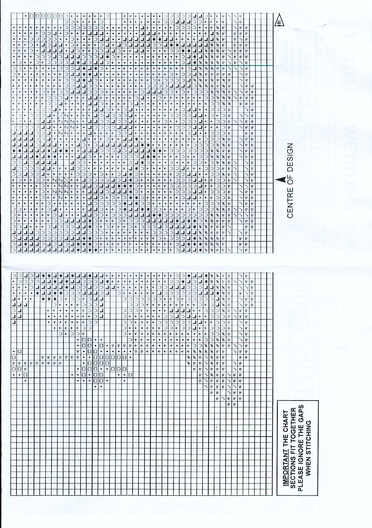 Schema punto croce Oggi Sposi 7