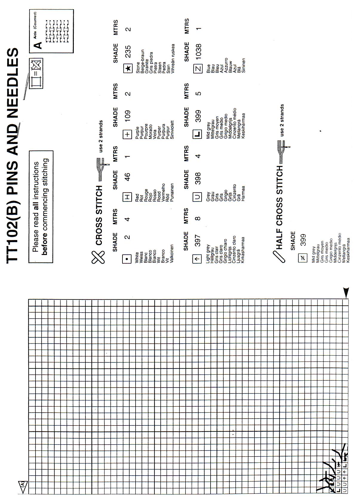 Schema punto croce Orsetto Ricama 6