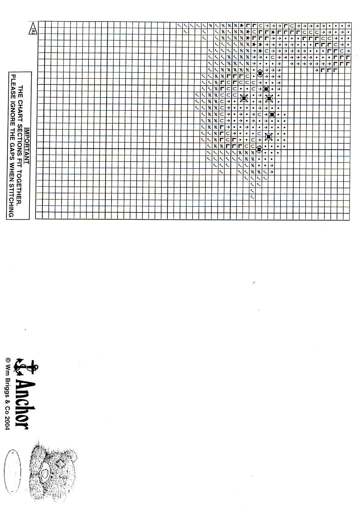 Schema punto croce Orsetto Ricama 9