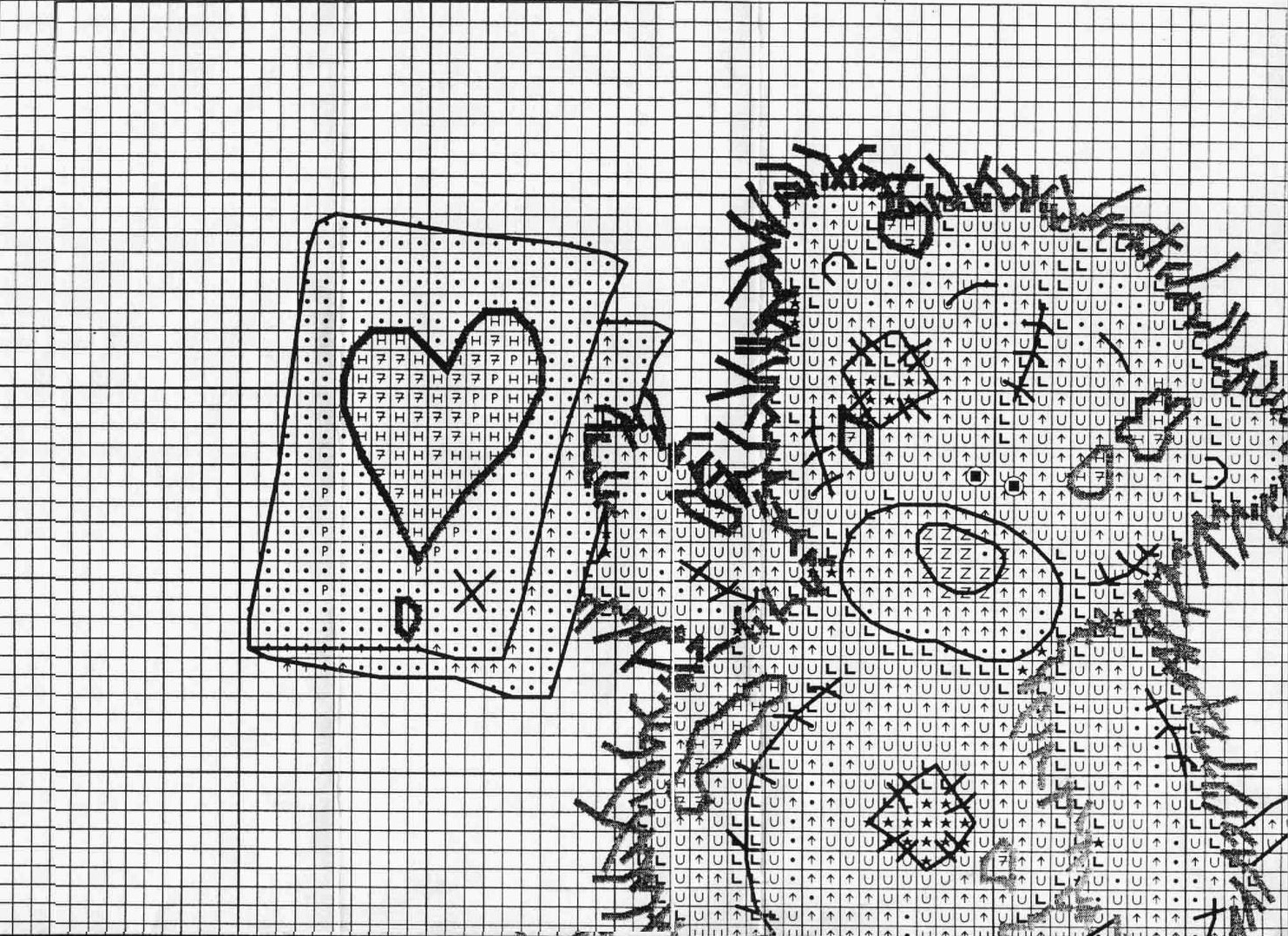 Schema punto croce Pittore 7