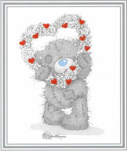 Schema punto croce San Valentino 1