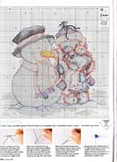 Schema punto croce Tatty Teddy Snowman 2