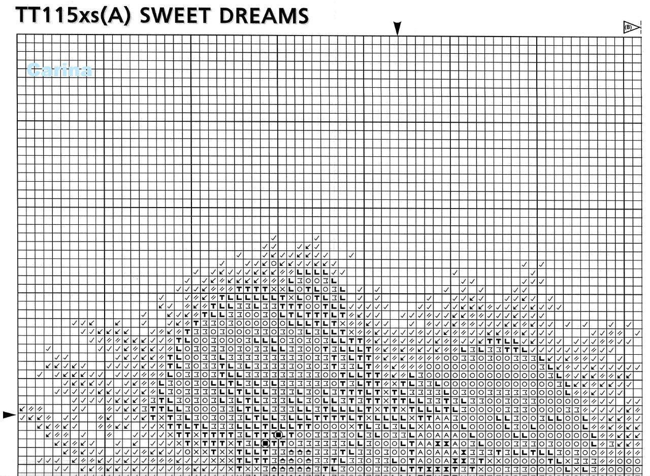 Schema punto croce Sweet Dreams 2