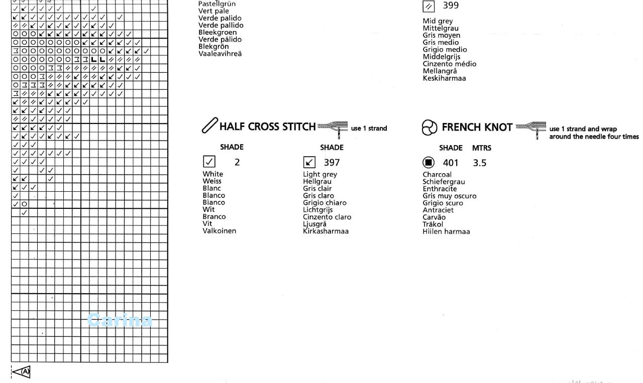 Schema punto croce Sweet Dreams 8