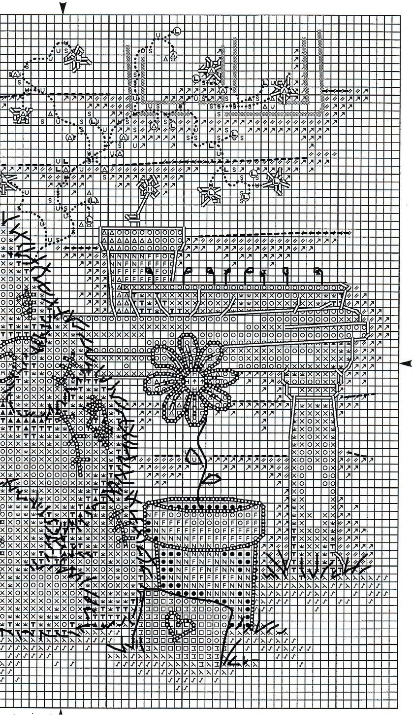 Schema punto croce Tatty Fra Fiori 3