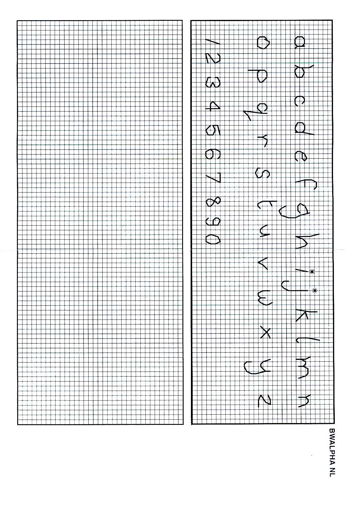 Schema punto croce Cuoricini 7