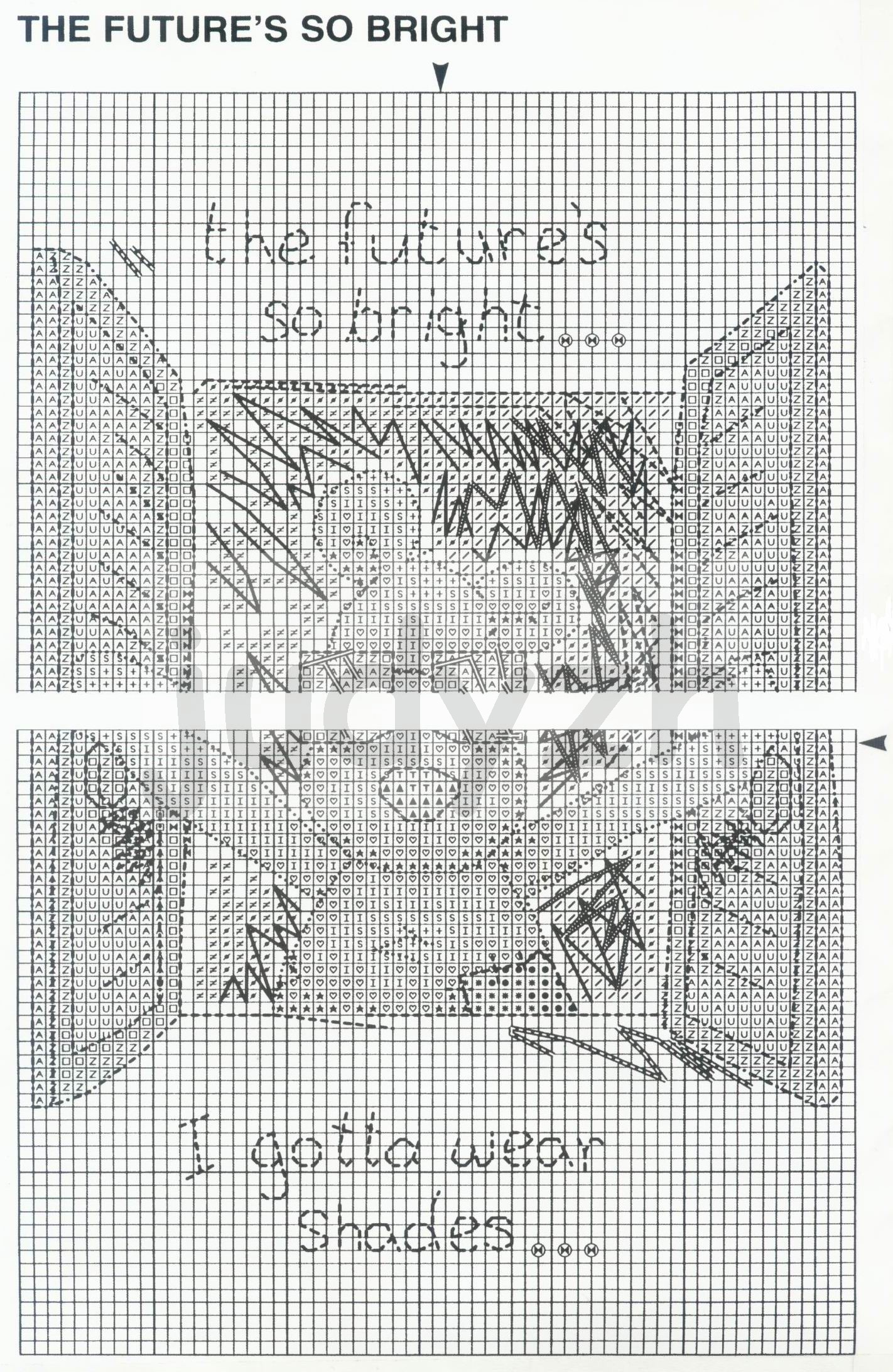 Schema punto croce Finestra 3