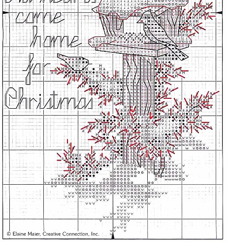 Schema punto croce Home For Christmas 07