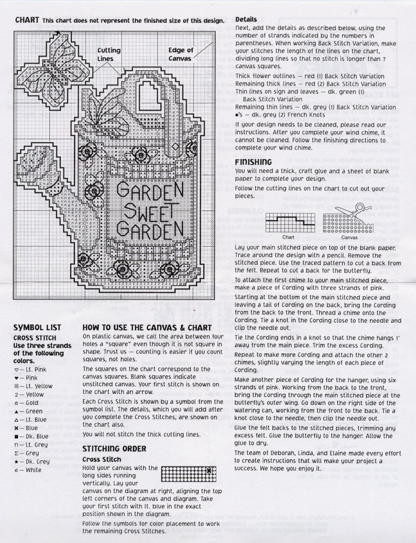 Schema punto croce Sweet Garden 02