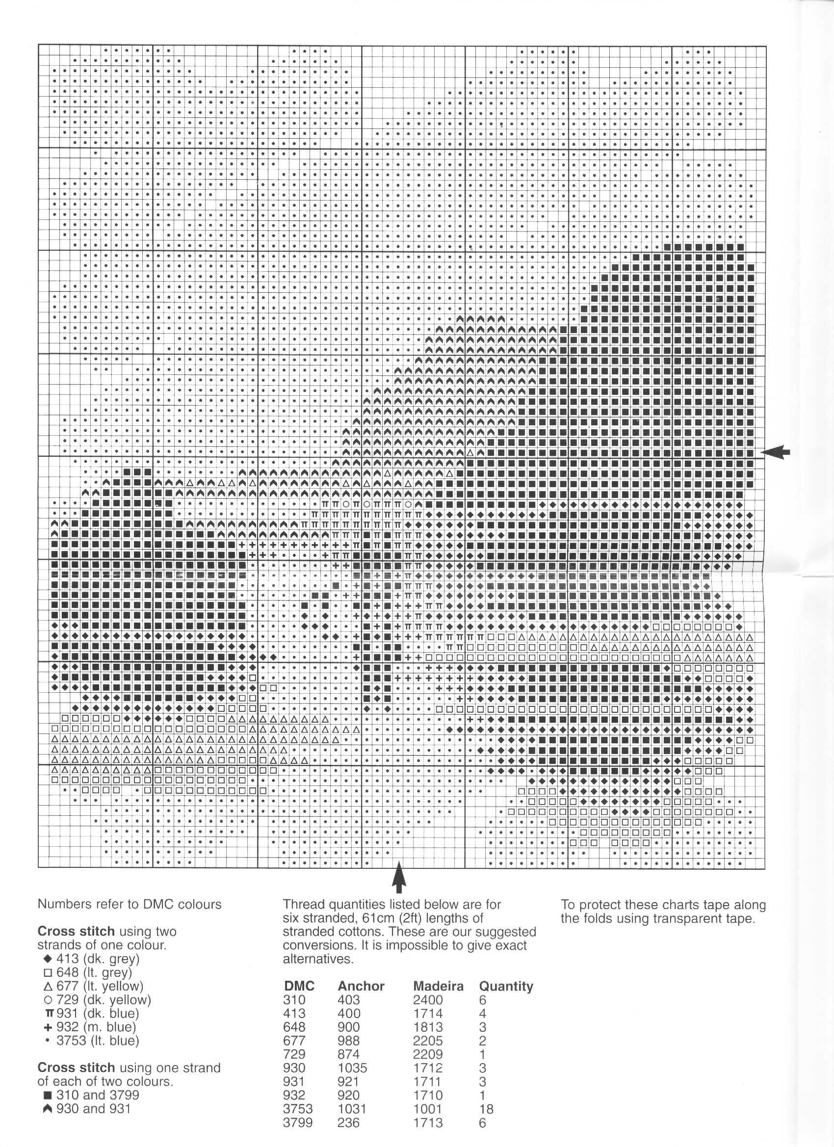 Schema punto croce Beach 02