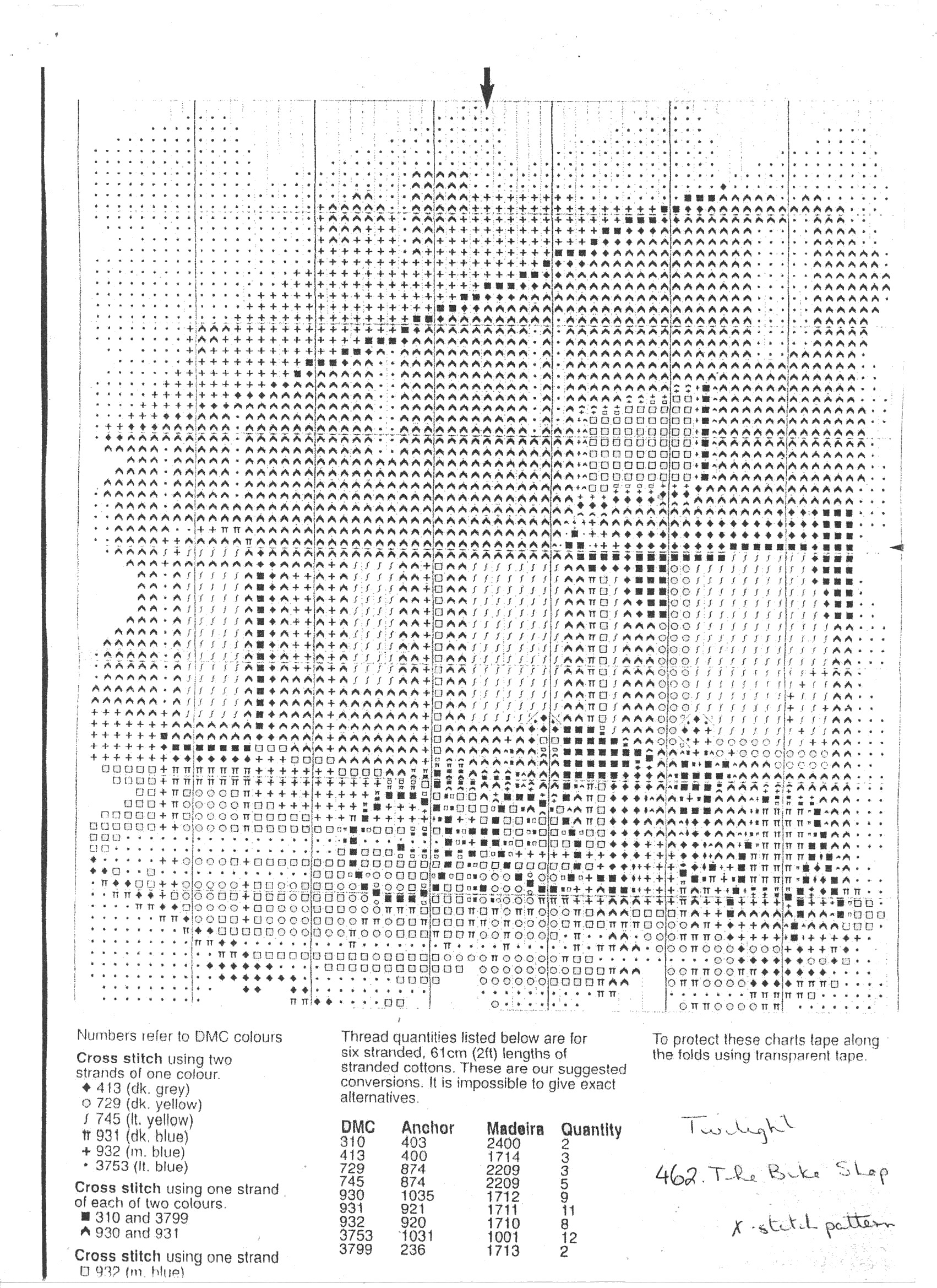 Schema punto croce Bike Shop 02