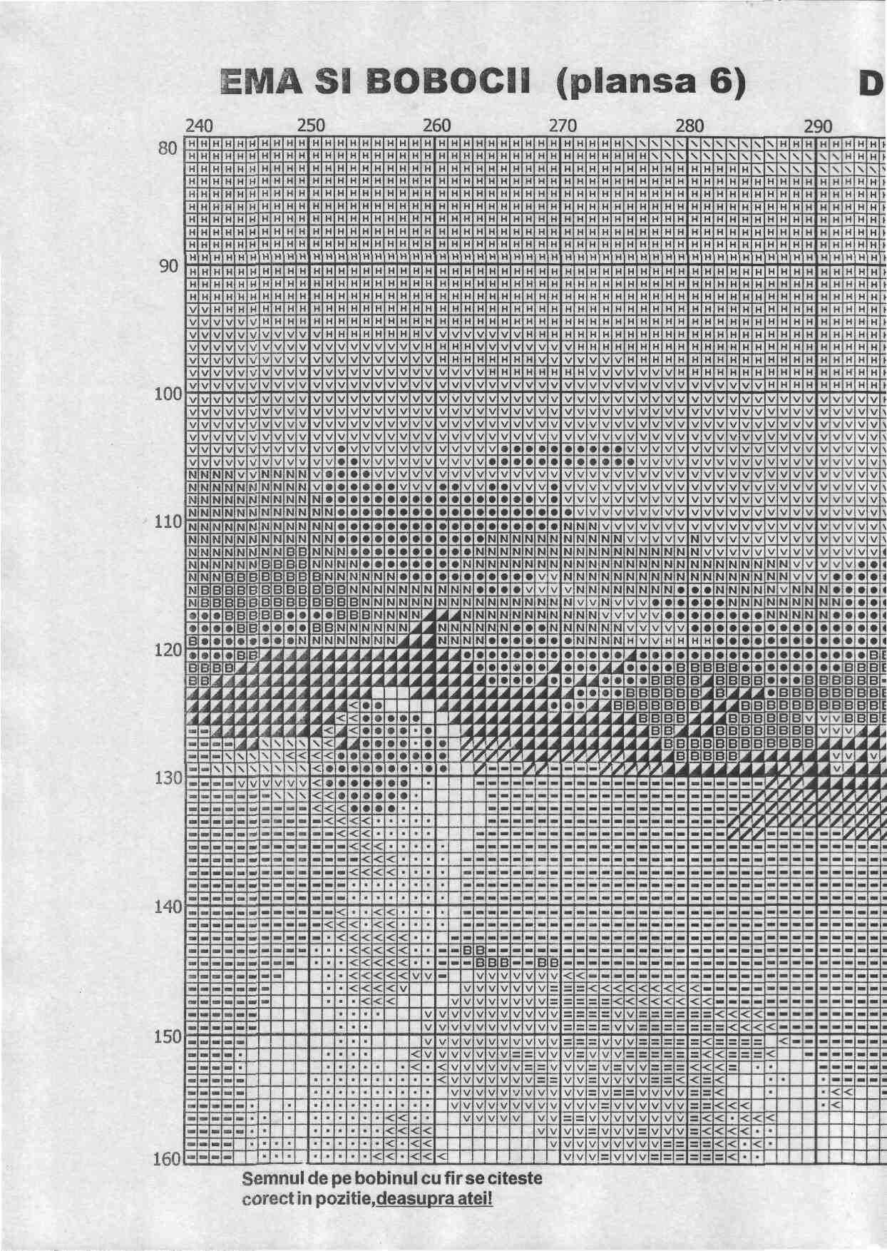 Schema punto croce Bimba E Oche 12