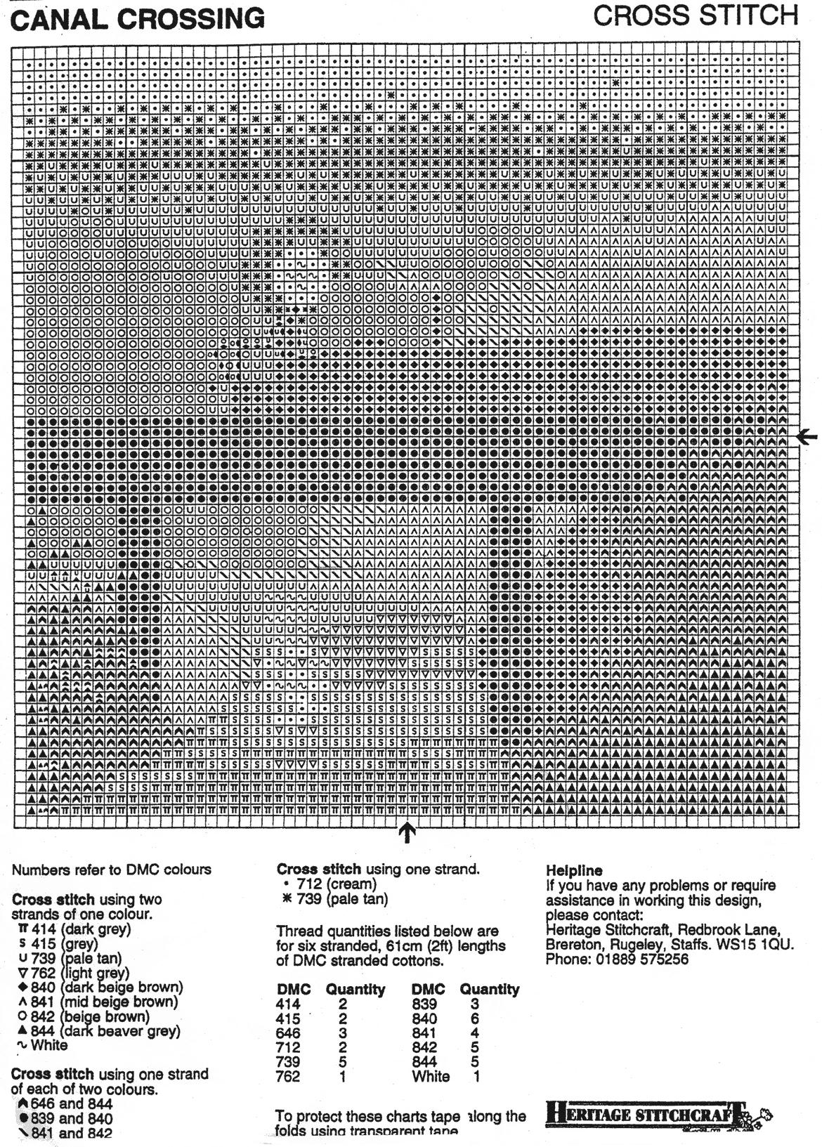 Schema punto croce Canal Crossing 02