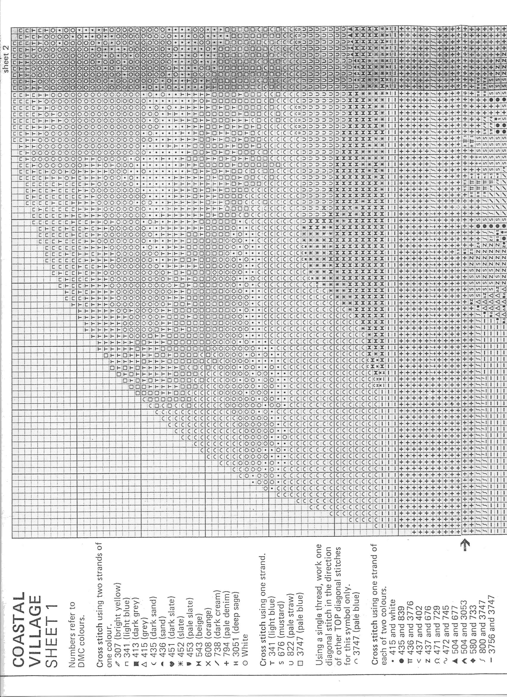 Schema punto croce Coastal Village 04