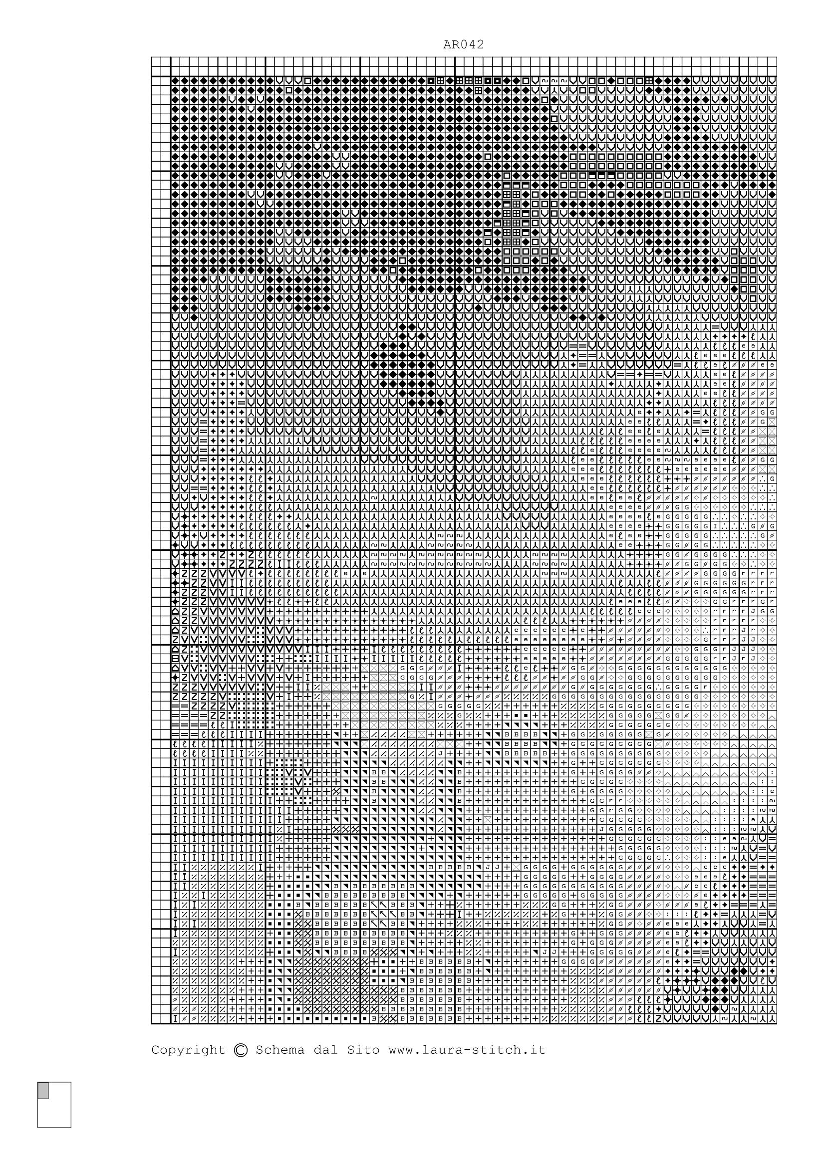 Schema punto croce Angelo Con Cerbattio 02