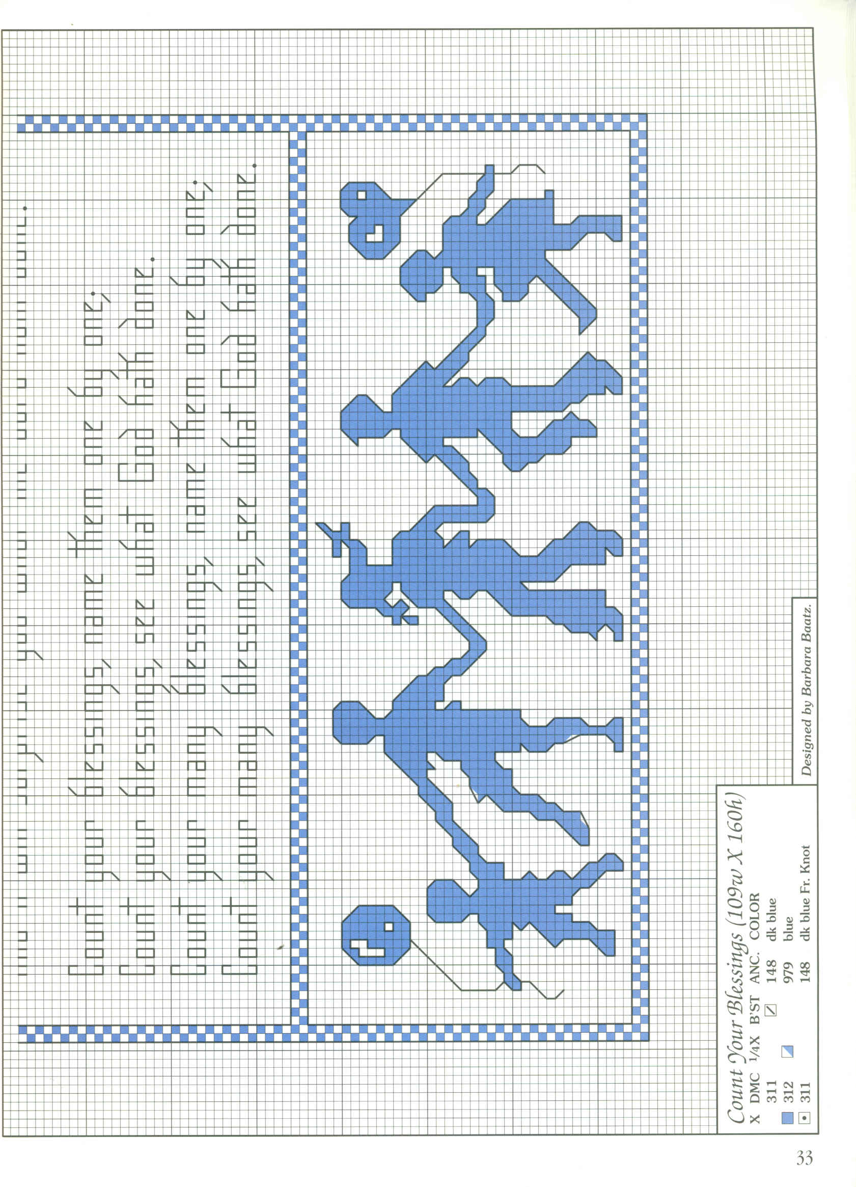 Schema punto croce Best Loved Hims 33