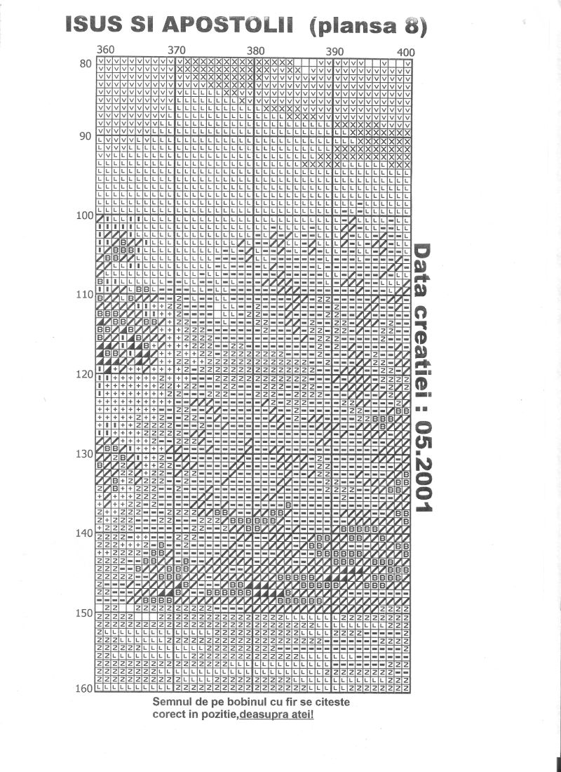 Schema punto croce Gesu Apostoli 09