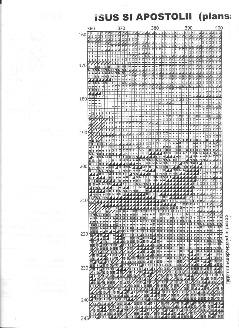 Schema punto croce Gesu Apostoli 22