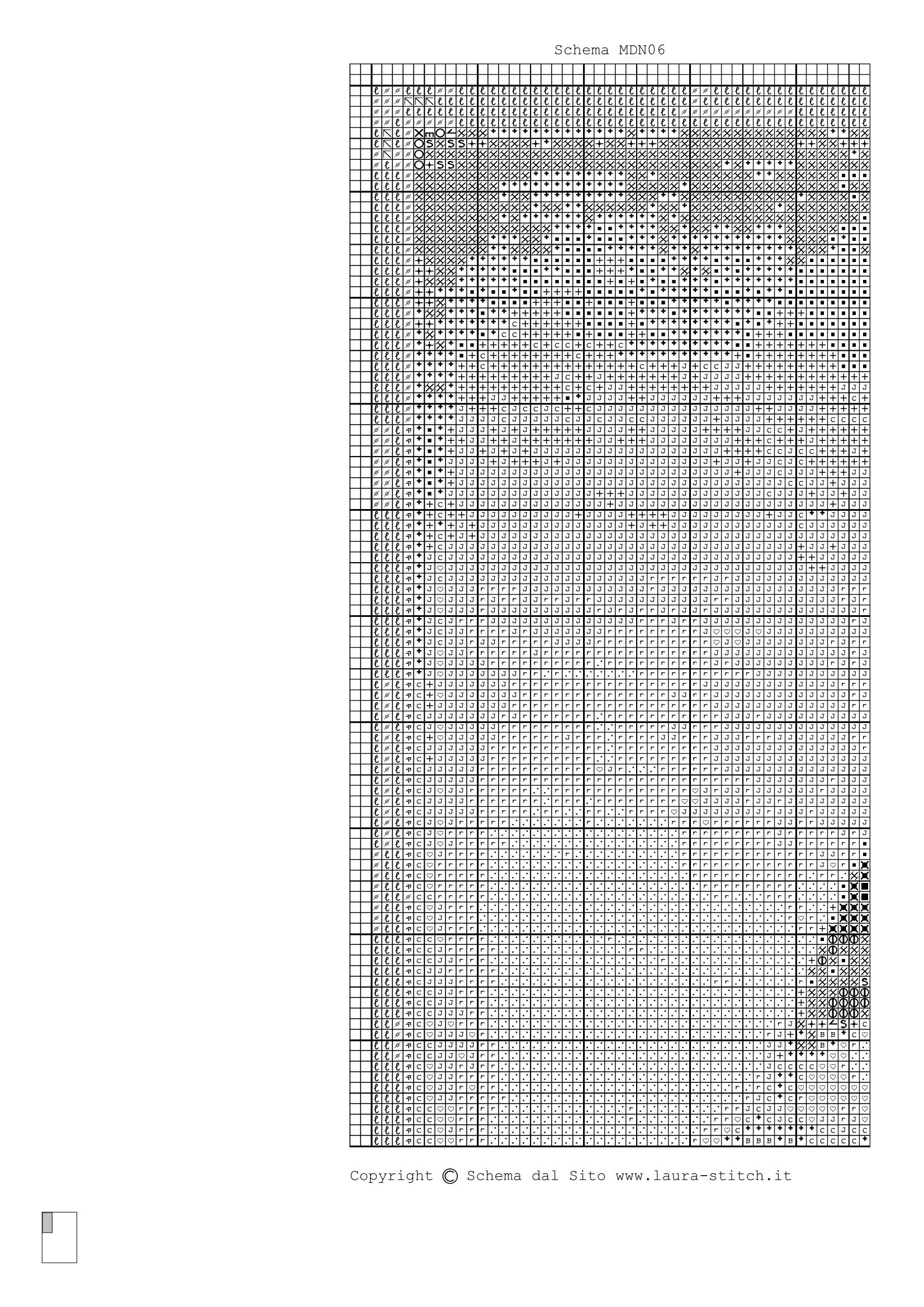 Schema punto croce Madonna 12
