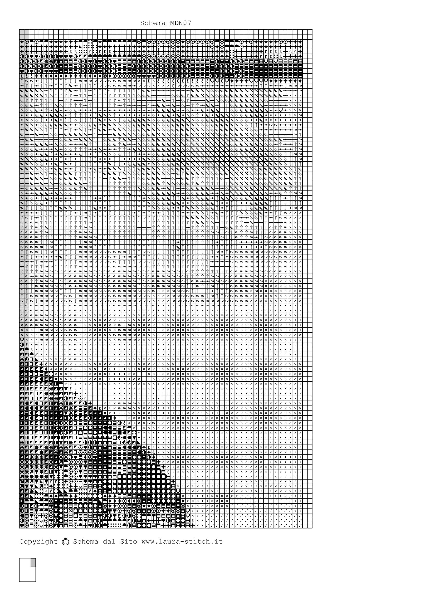 Schema punto croce Madonna 30