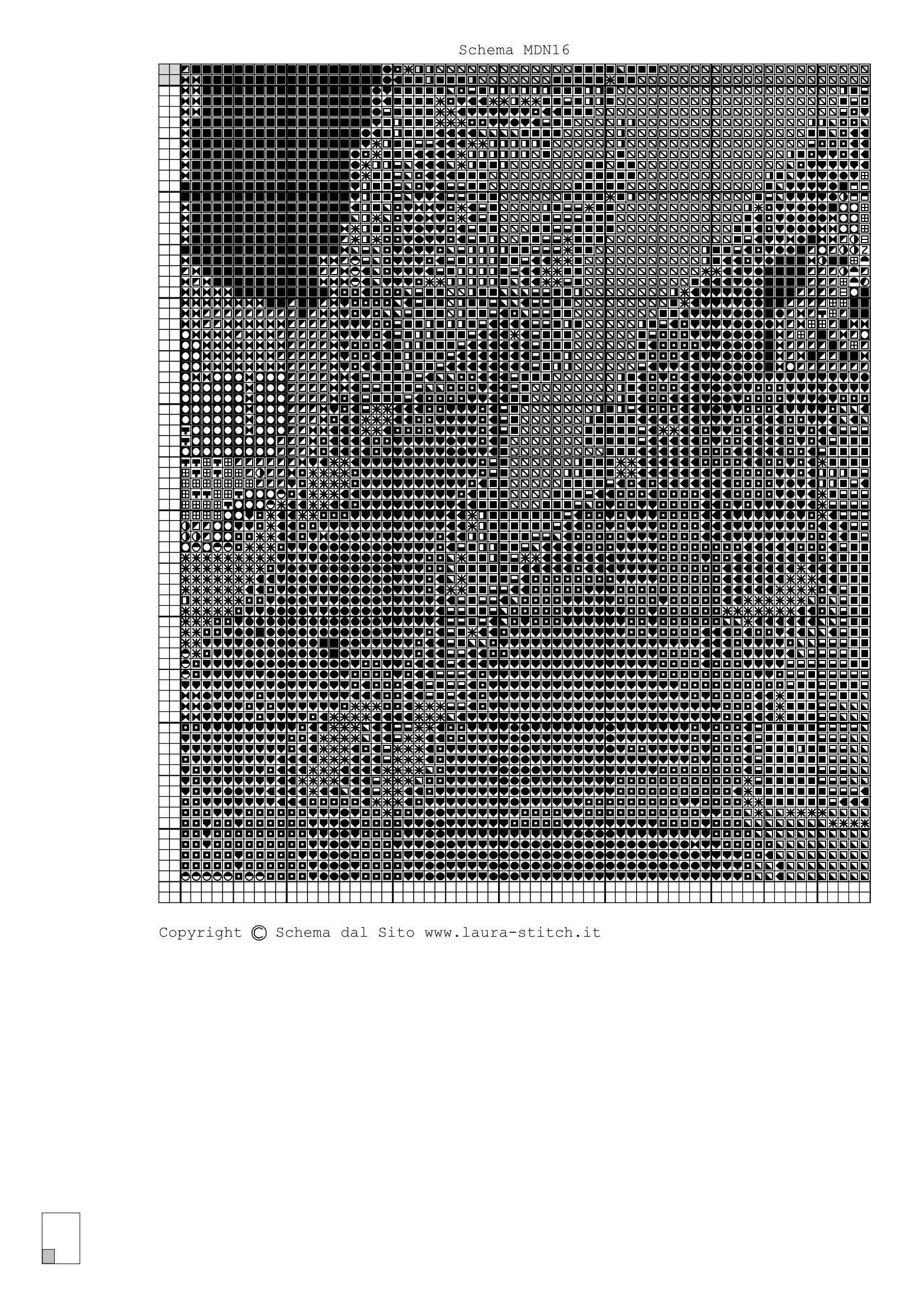 Schema punto croce Madonna Con Bambino 18
