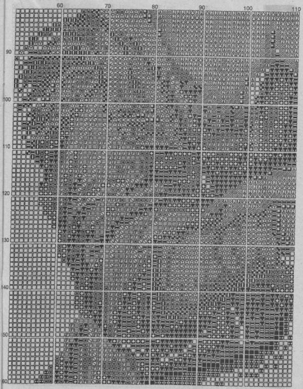 Schema punto croce Madonna Con Bambino 30