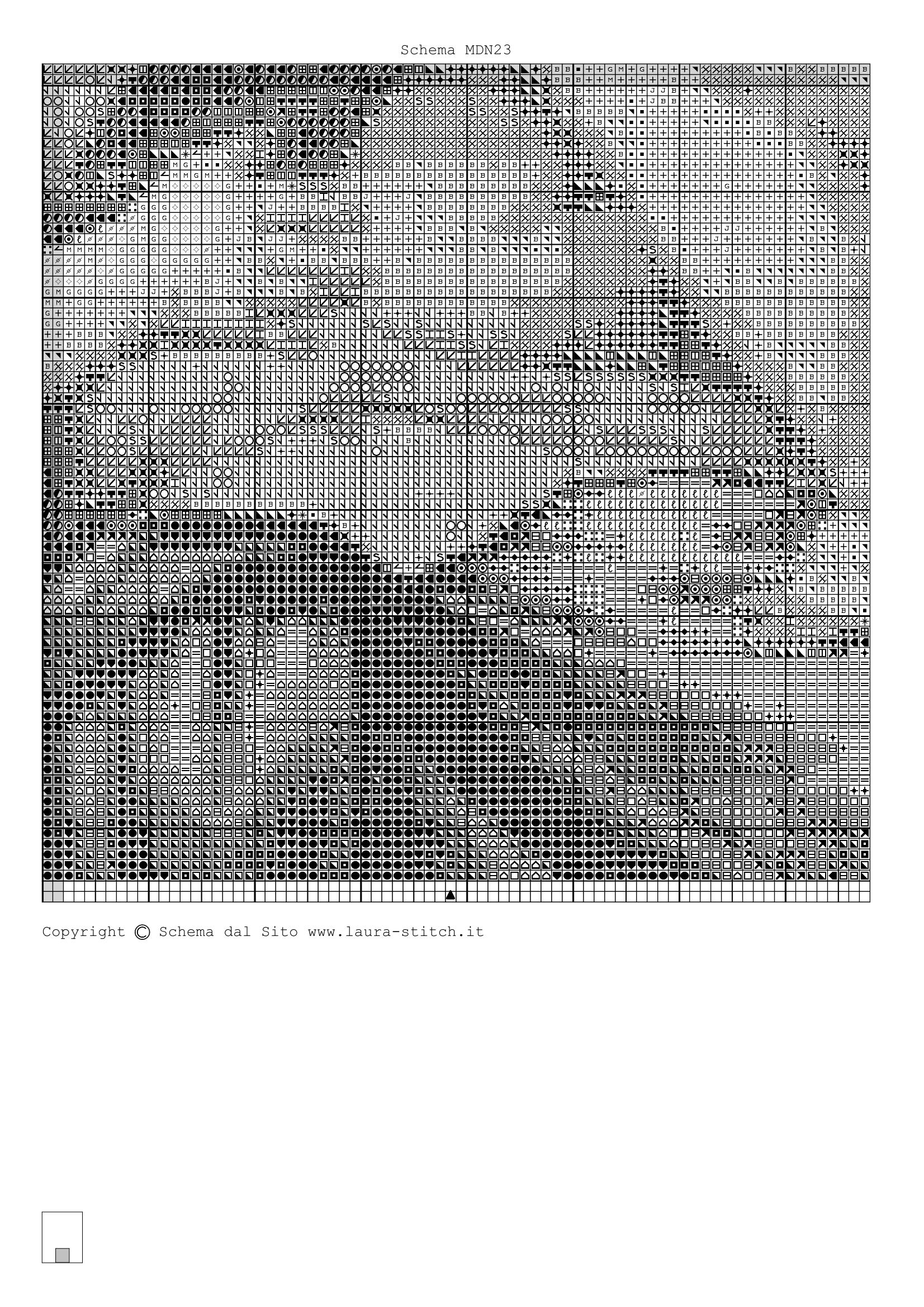 Schema punto croce Madonna E Bambinello 14