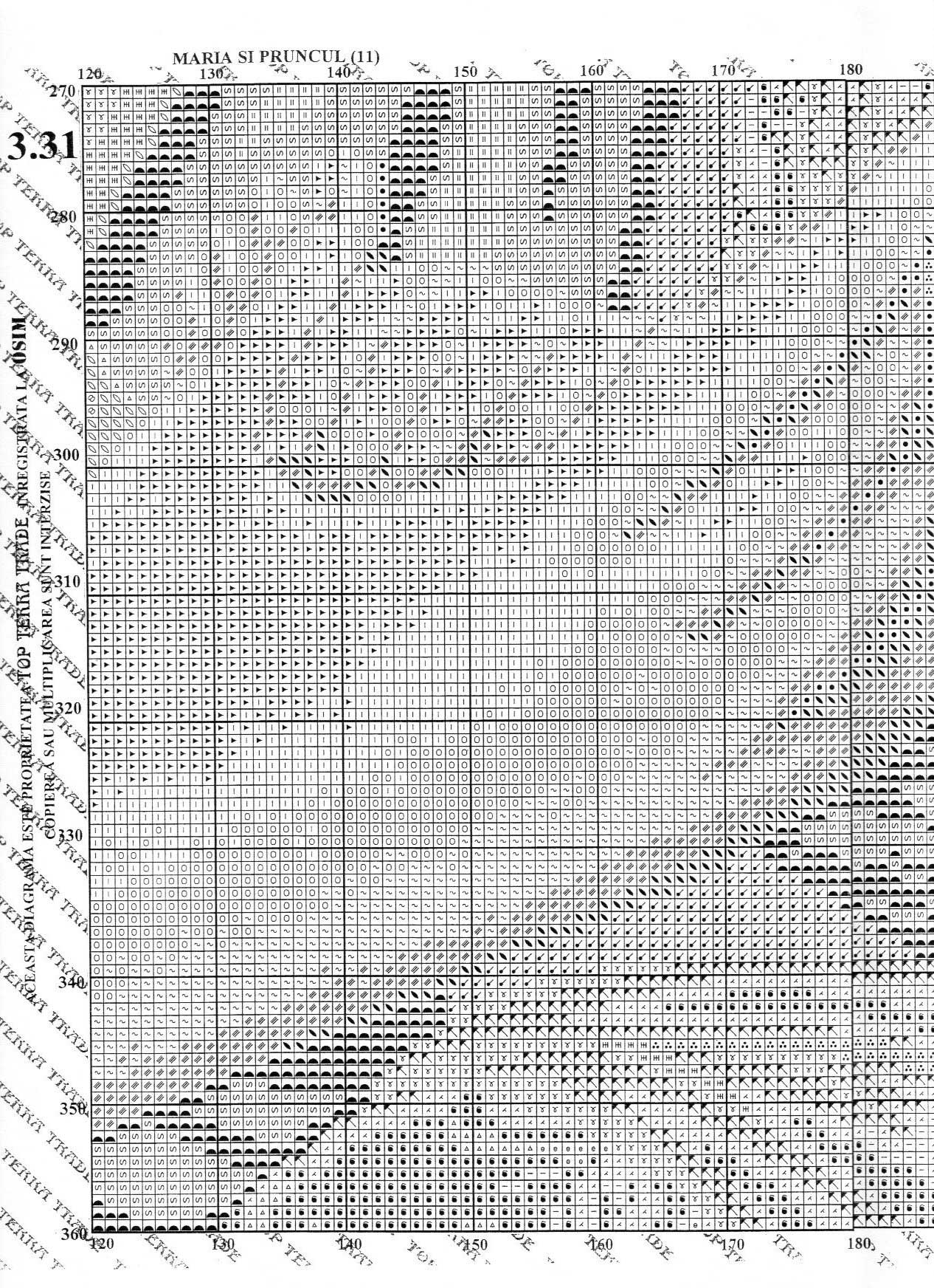 Schema punto croce Madonna E Bambino 26