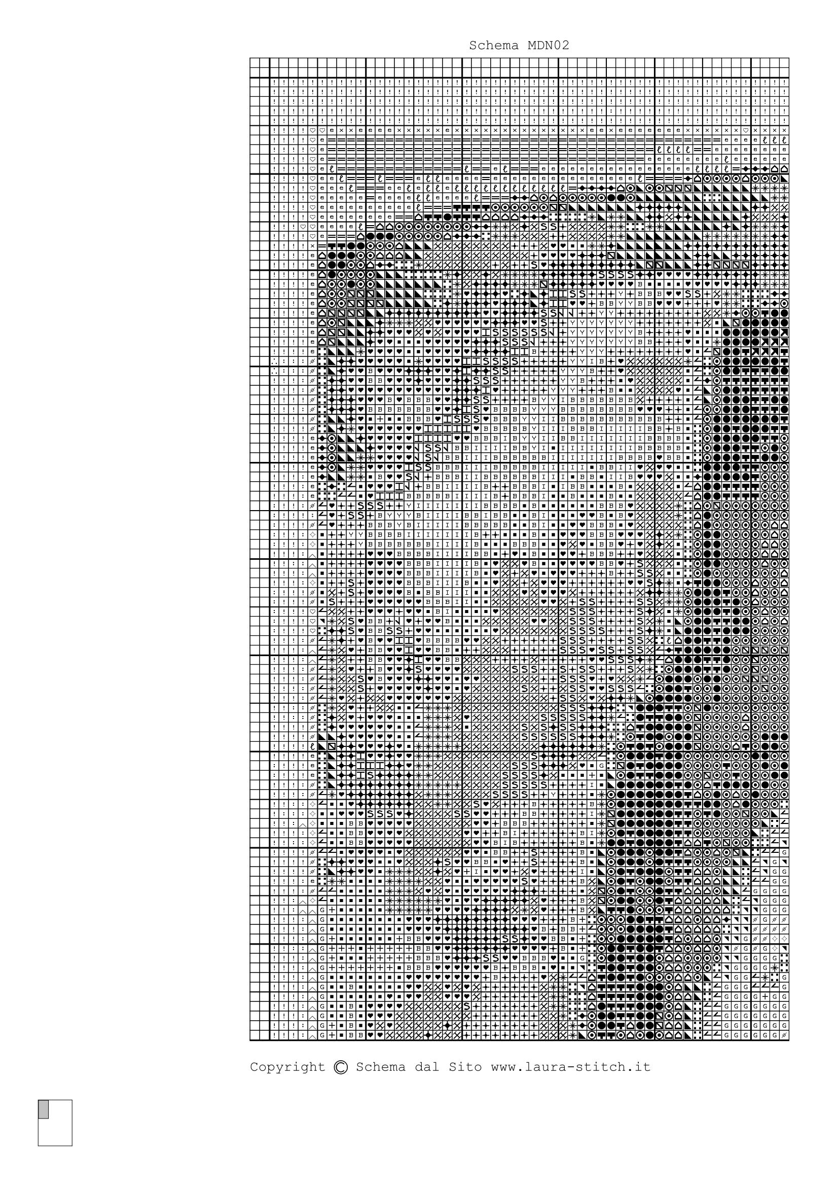 Schema punto croce Madonna E Bambino 42