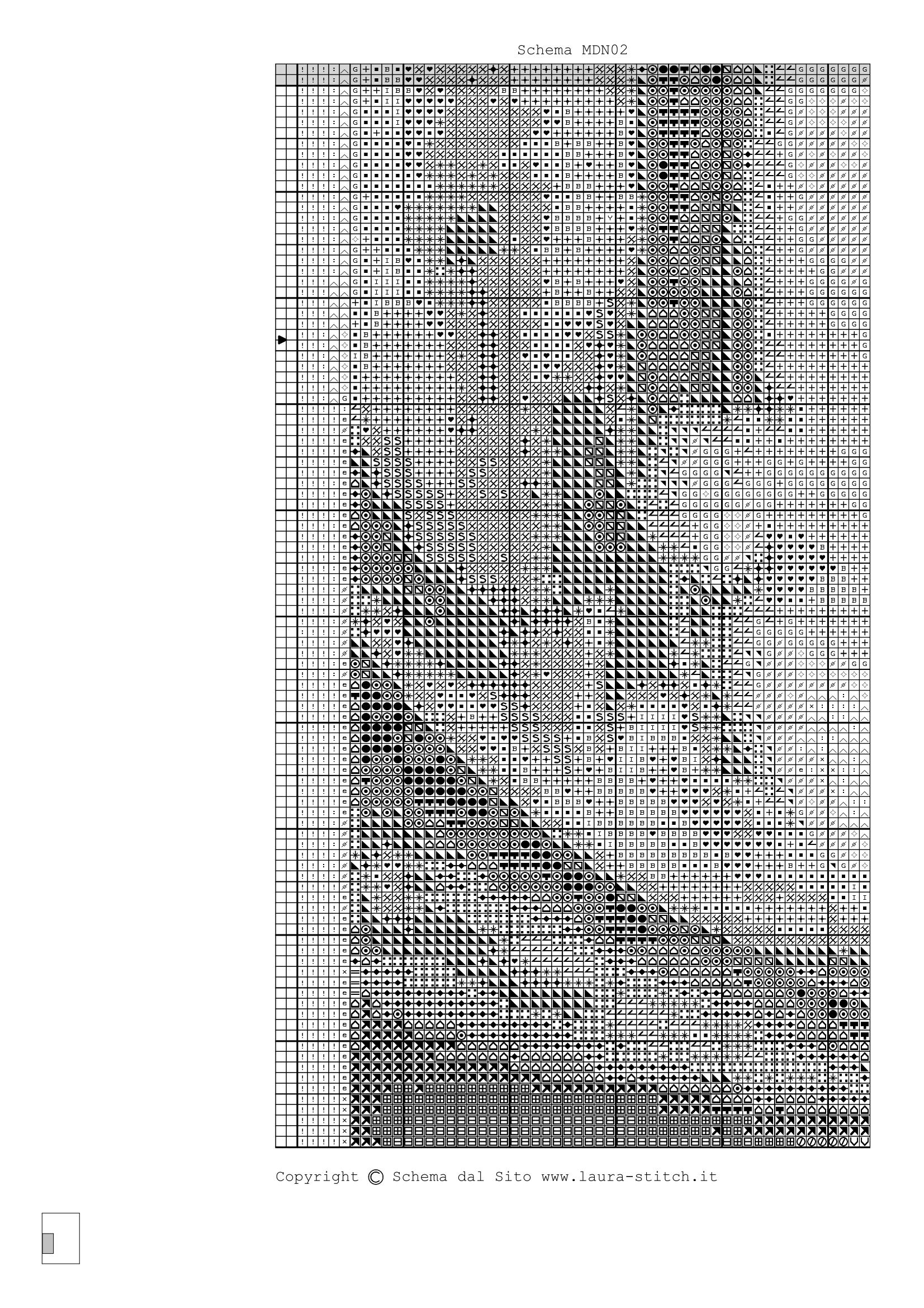 Schema punto croce Madonna E Bambino 43