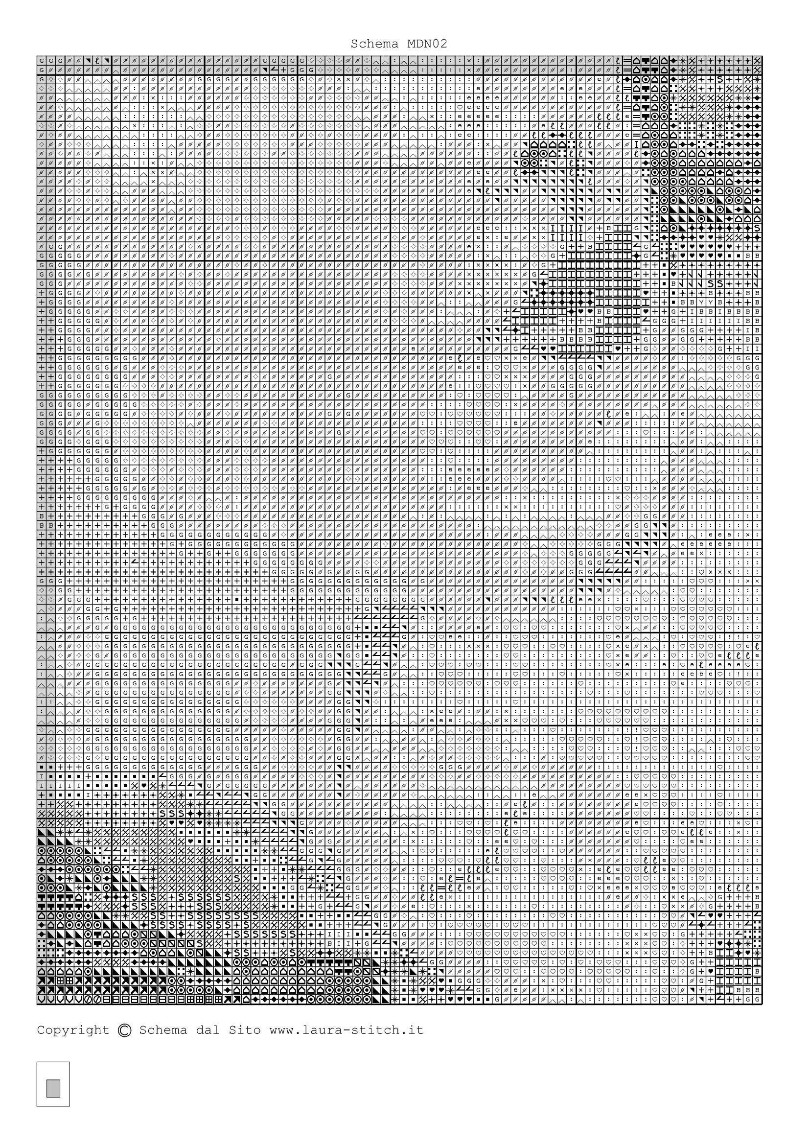 Schema punto croce Madonna E Bambino 46