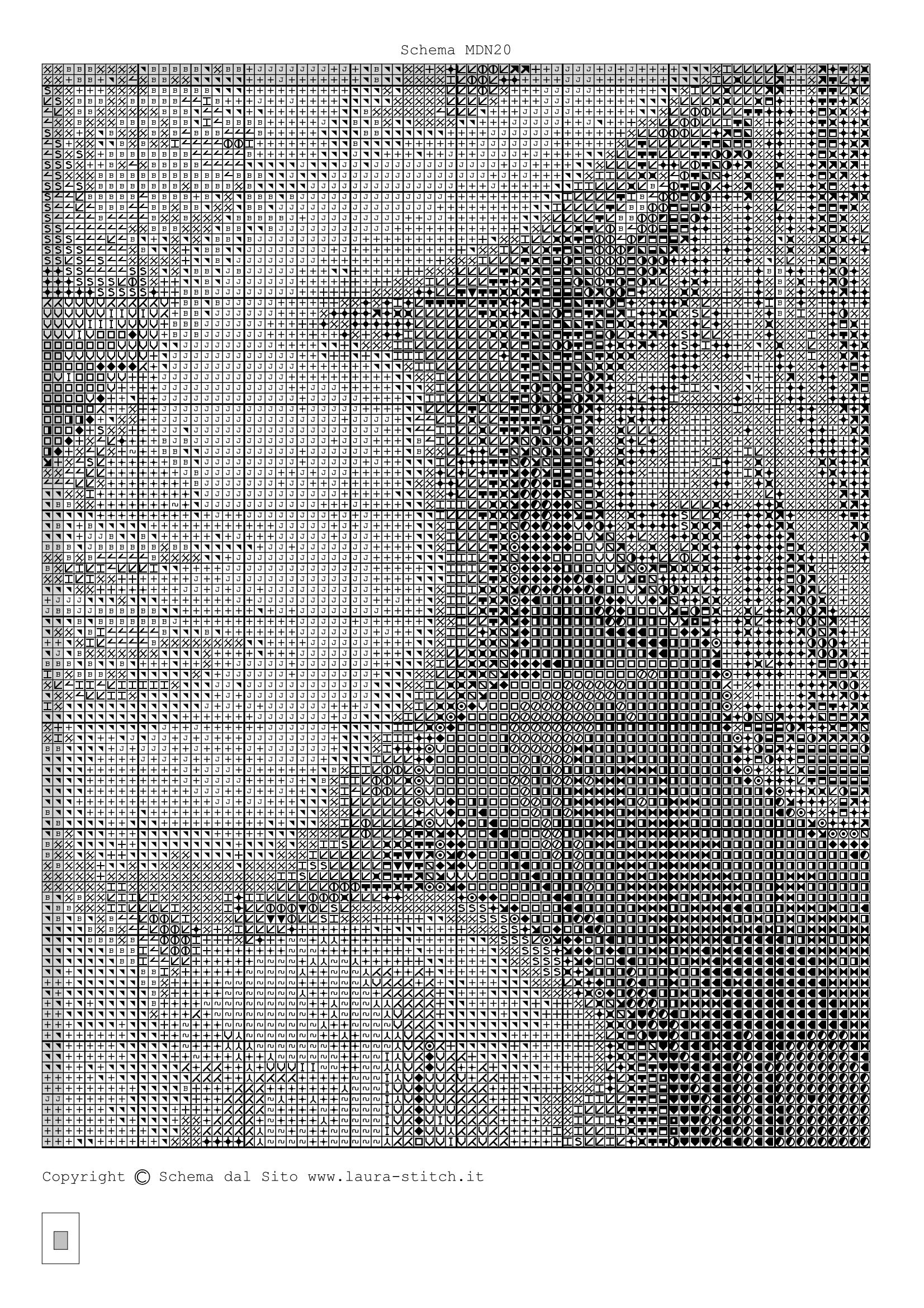 Schema punto croce Madonna E Bambino 57