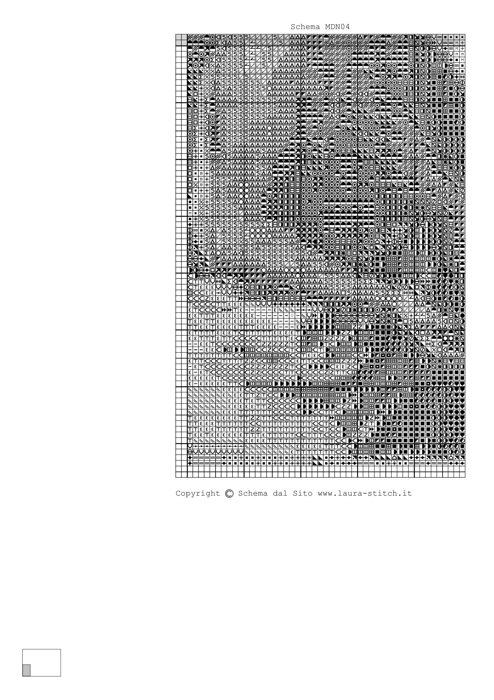 Schema punto croce Madonna Venerazione 03