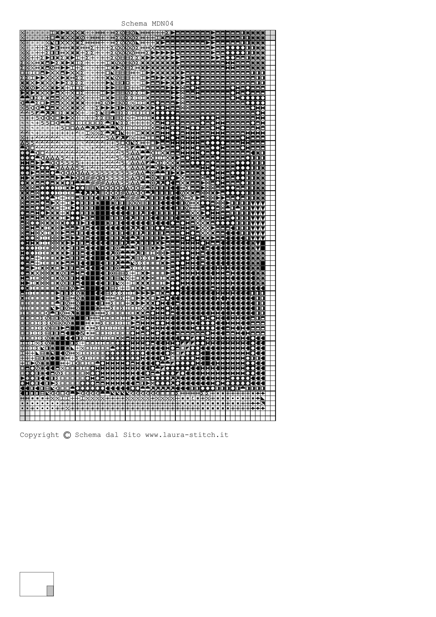 Schema punto croce Madonna Venerazione 09