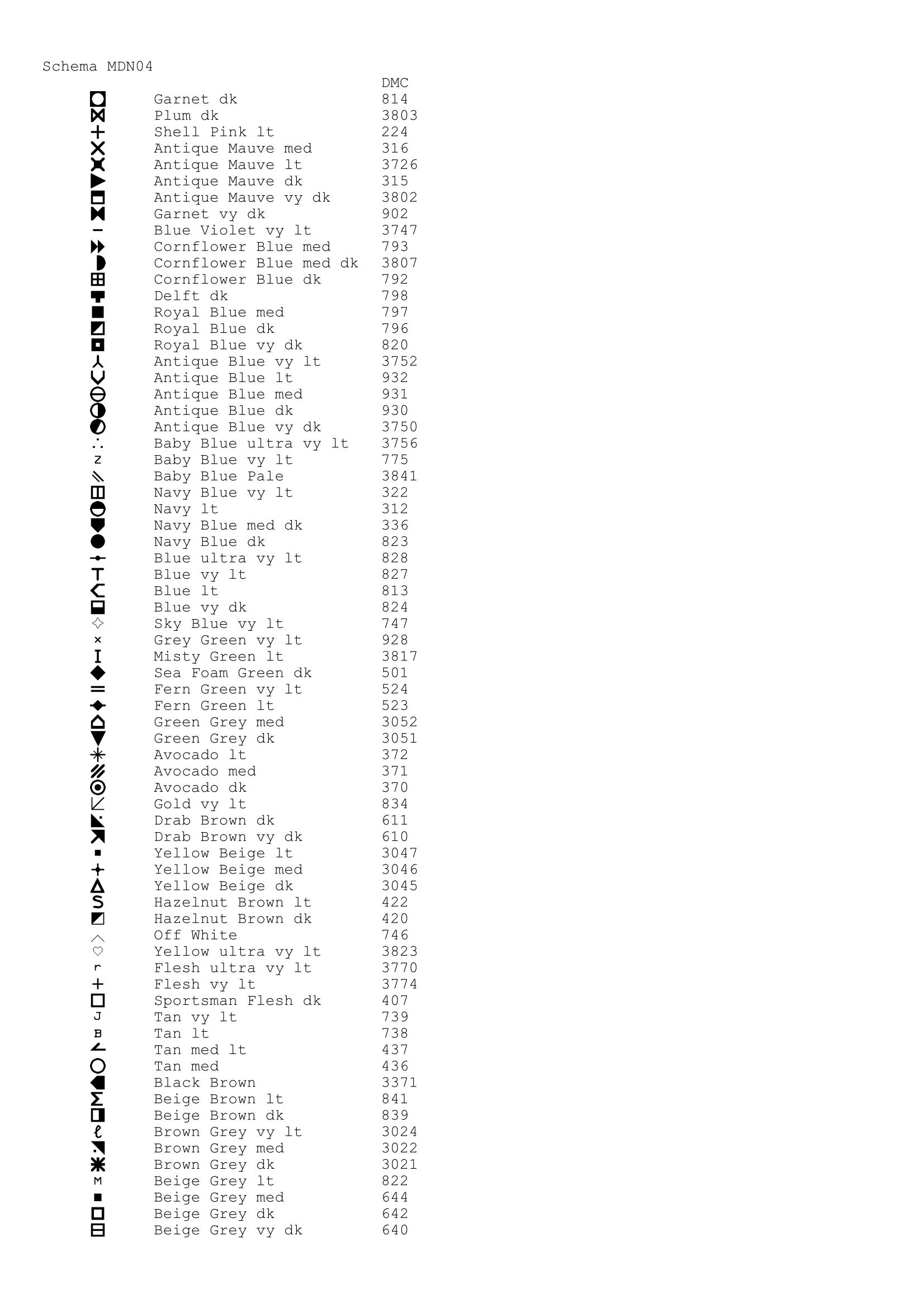 Schema punto croce Madonna Venerazione 10