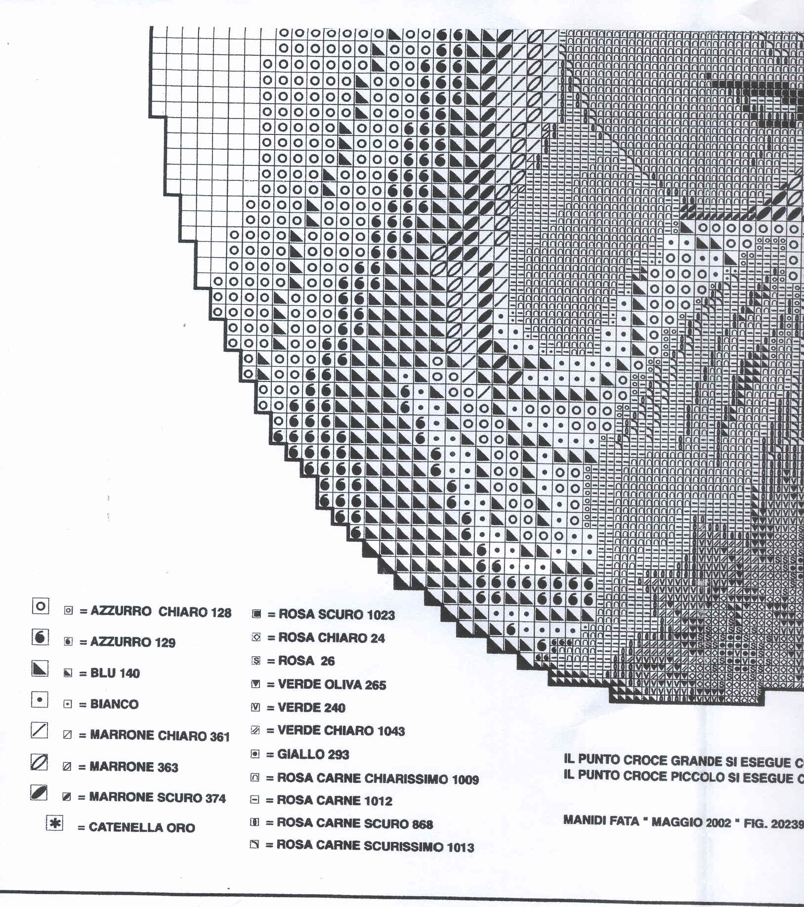 Schema punto croce Madonnina 03