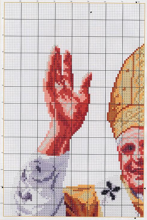 Schema punto croce Papa Ratzinger 02