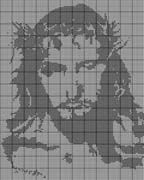 Schema punto croce Jesus 02