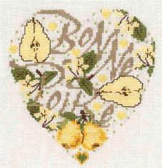 Schema punto croce Cuore Pere 1