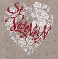 Schema punto croce Cuore San Valentino 1