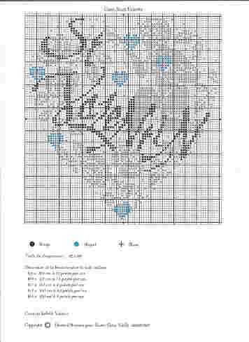 Schema punto croce Cuore San Valentino 2