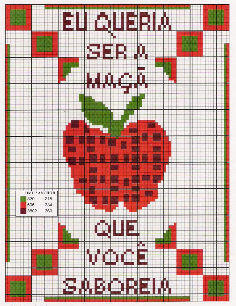 Schema punto croce Frasi Amore 17