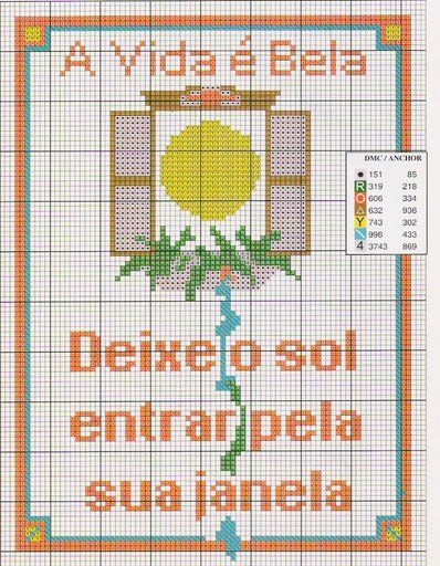 Schema punto croce Frasi Amore 8