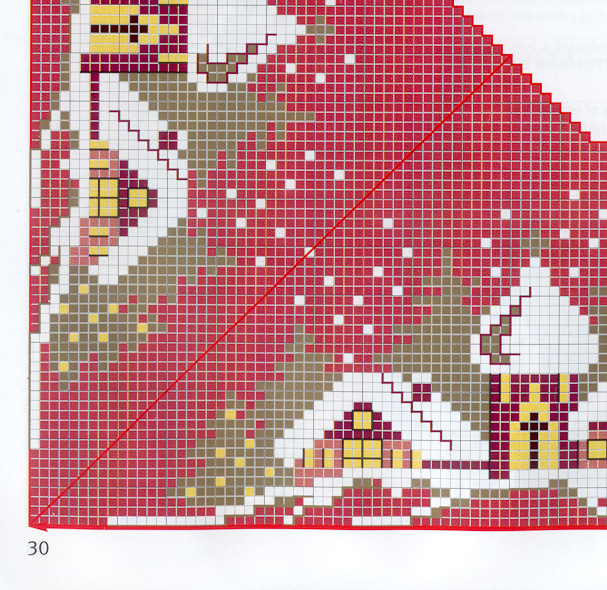 Schema punto croce Tovaglia 118
