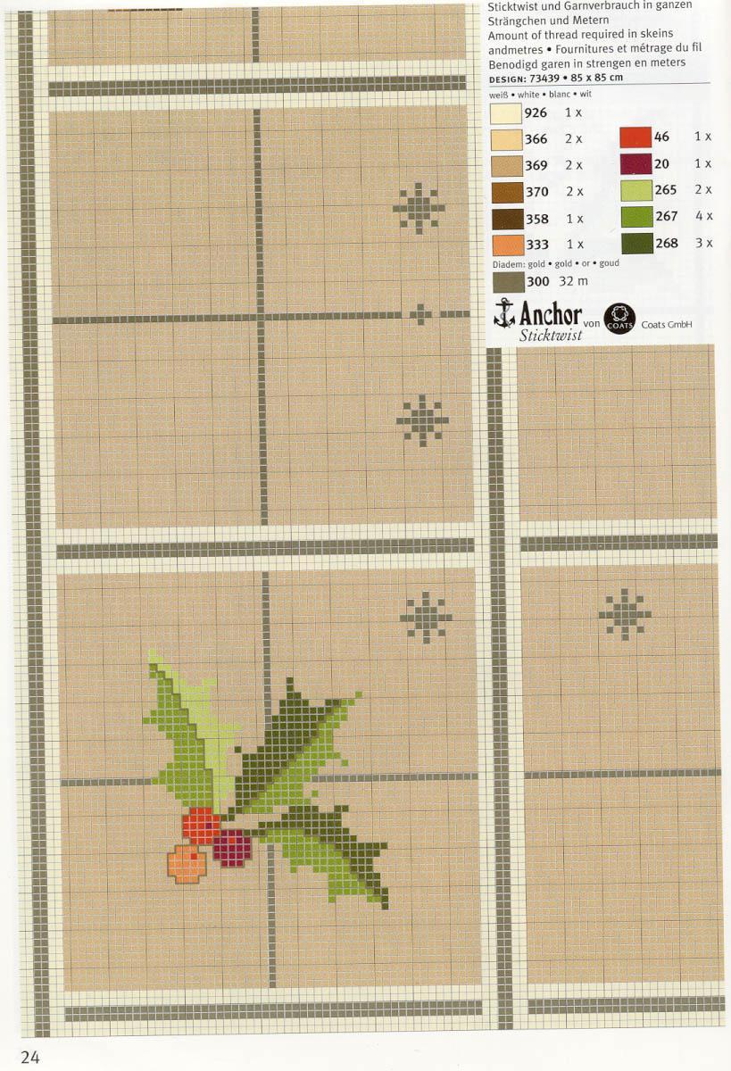 Schema punto croce Tovaglia 146