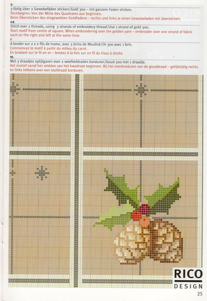 Schema punto croce Tovaglia 147