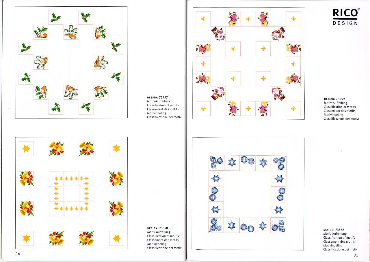 Schema punto croce Tovaglia 181